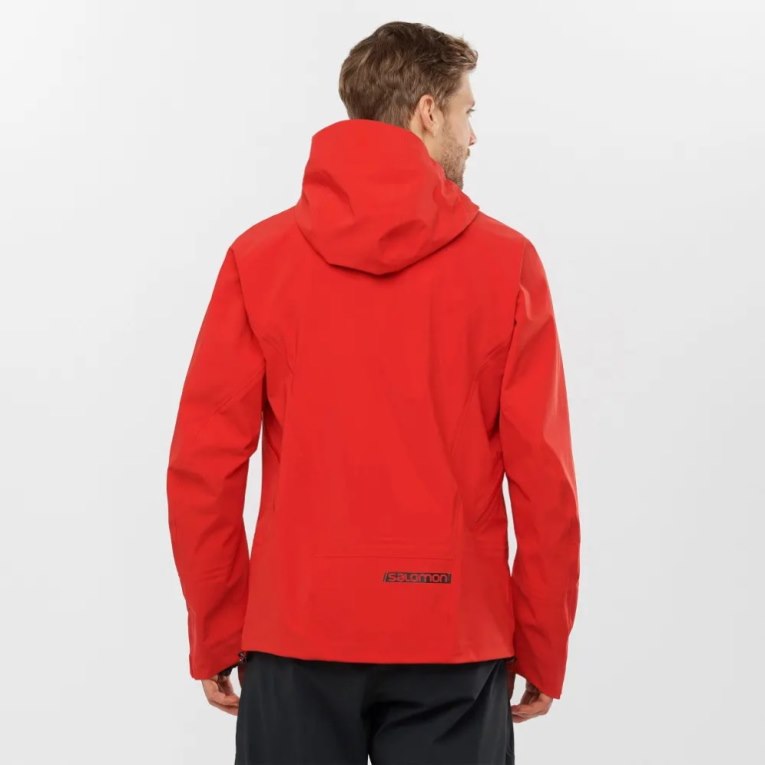 Red Salomon Outlaw 3L Shell Men's Ski Jackets | IE ML9376